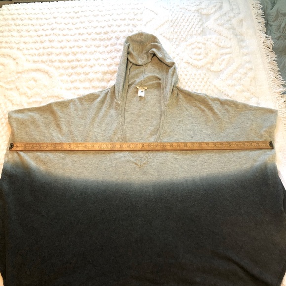 Promesa USA poncho, one size, gray to blue ombré - Picture 5 of 7